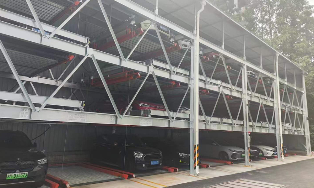 老小區(qū)改造，長(zhǎng)寧區(qū)福苑大廈立體車(chē)庫(kù)正式啟用